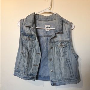 Old navy denim vest
